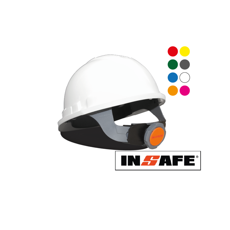 Cascos (certificados) tipo 1, dieléctricos, con cierre en ratcher INSAFE