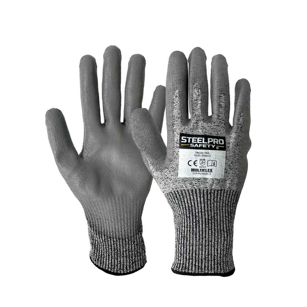 Guantes (certificados) anti-corte nivel 3, tipo hyflex