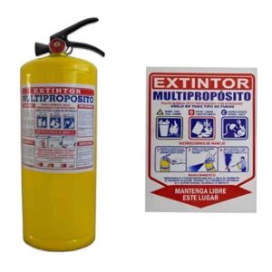 Extintores (certificados) Multi-proposito 20 lbs Con soporte y señalización