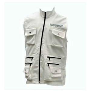 Chalecos en dril tipo periodista