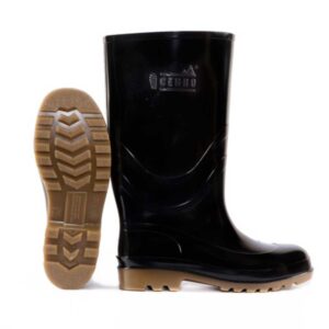 Botas de caucho punta de acero negra CERRO