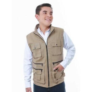 Chalecos en dril tipo periodista